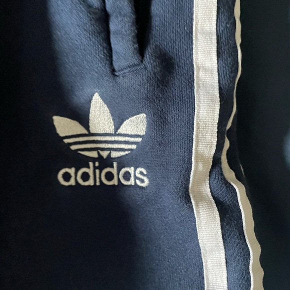 Adidas Navy Blue Track Pants - Picture 2 of 11